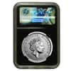 2016 Great Britain 1 oz Silver Britannia Textured Fields NGC MS 69 Retro Holder