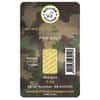 2.5 Gram Gold Bullion Exchanges Army Camouflage Istanbul Gold Refinery (IGR) .9999 Bar (In Assay)