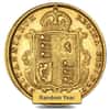 1887-1893 British Gold Half Sovereign Victoria Jubilee Avg Circ