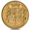 1838-1874 British Gold Sovereign Victoria Young Head Shield (Avg Circ)