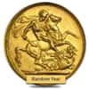1902-1910 British Gold Half Sovereign Edward VII Avg Circ