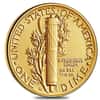 2016 1/10 oz Mercury Dime Centennial Gold Coin PCGS SP 70 FS (W/Box & COA)