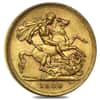 1923-1932-SA South Africa Gold Half Sovereign George V Avg Circ