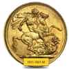 1911-1931-M Australia Gold Sovereign George V Avg Circ