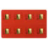 8x1 gram Gold Bar PAMP Suisse Lunar Rooster Multigram+8 (In Assay)