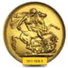 1911-1936-S Australia Gold Half Sovereign George V Avg Circ