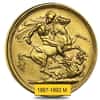 1887-1893-M Australia Gold Sovereign Victoria Jubilee Avg Circ