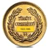 Turkey Gold 100 Kurush Ataturk BU (1923-1999, Random Year)