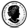 2015 1 oz Silver Canadian Maple Leaf E=mc2 Privy Reverse Proof $5 Coin