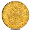 1908 Austria Gold 20 Corona 60th Anniversary UNC AGW .1960 oz