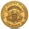 $20 Gold Double Eagle Liberty Head Type I - Extra Fine XF (Random Year, 1850-1866)