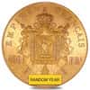France 100 Francs Napoleon III Gold Coin AGW .9334 oz Avg Circ (Random Year, 1855-1859)