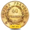 France Gold 40 Francs Napoleon I Avg Circ AGW .3734 (Random Year, 1806 - 1813)