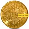 Germany Prussia 20 Marks Gold Coin BU AGW .2304 oz (1871-1915, Random Year)