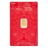 1 gram Britannia Gold Bar Henna Design .9999 Fine (In Assay)