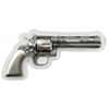 1 oz Silver Revolver Gun Shaped Antiqued High Relief .999 Fine