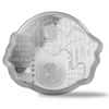 2021 Solomon Islands 2 x 1 oz Silver Bull vs Bear Interlocking 2-Coin Set .9999 Fine (w/Box & COA)