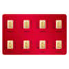8x1 gram Gold Bar PAMP Suisse Lunar Dog Multigram+8 (In Assay)
