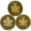 1975 Malta 4th Series Gold 3-coin Set
