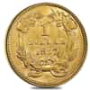 1857 $1 Gold Indian Princess Head Type 3 NGC AU Details