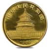 1989 1/20 oz Chinese Gold Panda 5 Yuan Small Date BU (Sealed) 