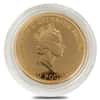 1986 Great Britain 2 Pound Commonwealth Games Proof Gold Coin AGW .4707 oz (In Cap)