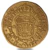 Spain 1 Escudo Gold Coin AGW .0955 oz Cleaned (1788 - 1807, Random Year)
