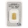Sunshine Mint 1 Gram Gold Bar .9999 Fine (in Assay)