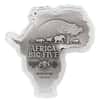 2022 Chad 1 oz Silver Big Five Africa Shaped High Relief Coin .999 Fine (w/Box)