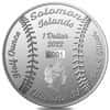 2022 Solomon Islands 1 oz Silver Baseball 2-Coin Set - Heritage Sports .9999 Fine (w/Box & COA)