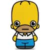 2022 1 oz Tuvalu Homer Simpson Mini Shaped Silver Coin .999 Fine (w/Box & COA)