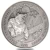 2021 Chad 2 oz Silver Bull vs Bear Pandemic Coin NGC MS 70 FDOI Antiqued High Relief
