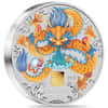 2024 1 Kilo Proof Colorized Silver Lunar Dragon Gold Privy Perth Mint