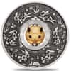 2023 Tuvalu 1 oz Antiqued Silver Lunar Year of The Rabbit Rotating Charm (w/Box & COA)