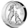 2023 1 oz Proof High Relief Silver Lunar Year of The Rabbit Australian Perth Mint (w/Box & COA)