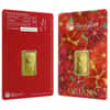 5 gram Perth Mint Oriana Design Gold Bar .9999 Fine (In Assay)