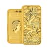 2018 1 oz Gold Australian Dragon Coin Bar $100 BU