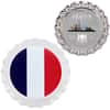 2022 Chad 6 gram World Landmarks - France Bottle Cap Proof Silver Coin .999 Fine (In Cap)