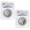2025-S Morgan and Peace Silver Dollar Reverse Proof 2-Coin Set PCGS PF 70 FDOI