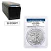 Box of 20 - 2022 (W) 1 oz Silver American Eagle $1 Coin PCGS MS 69 First Strike (West Point)