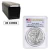 Box of 20 - 2024 (P) Star Privy 1 oz Silver American Eagle PCGS MS 70 FS (Flag)