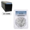 Box of 20 - 2025 1 oz Silver American Eagle PCGS MS 69