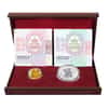 2017 Gold 5 Gram and Silver 15 Gram Proof Chinese Panda 2-coin Set (w/Box&COA) - 35th Anniversary