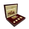 1999 0.9 oz Singapore Lion Proof Gold 4-Coin Set and 20 g Silver Ingot (w/Box & COA)
