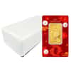 Box of 25 - 2025 1 oz PAMP Suisse Good Luck Koi Fish Gold Bar .9999 Fine (in Assay)