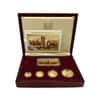 1999 0.9 oz Singapore Lion Proof Gold 4-Coin Set and 20 g Silver Ingot (w/Box & COA)