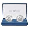 2020 US/UK 2 oz Mayflower Voyage Proof Silver 2-Coin Medal Set (w/Box & COA)