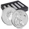 Roll of 20 - 2023 1/2 oz Silver Lunar Year of The Rabbit BU Australian Perth Mint In Cap (Tube, Lot of 20)