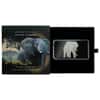 2021 Solomon Islands 1 oz African Elephant Shaped Silver Coin - Animals of Africa .9999 Fine (w/Box & COA)