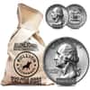 $50 Face Value Bag - 200 Coins - 90% Silver Washington Quarters 25c (Uncirculated)